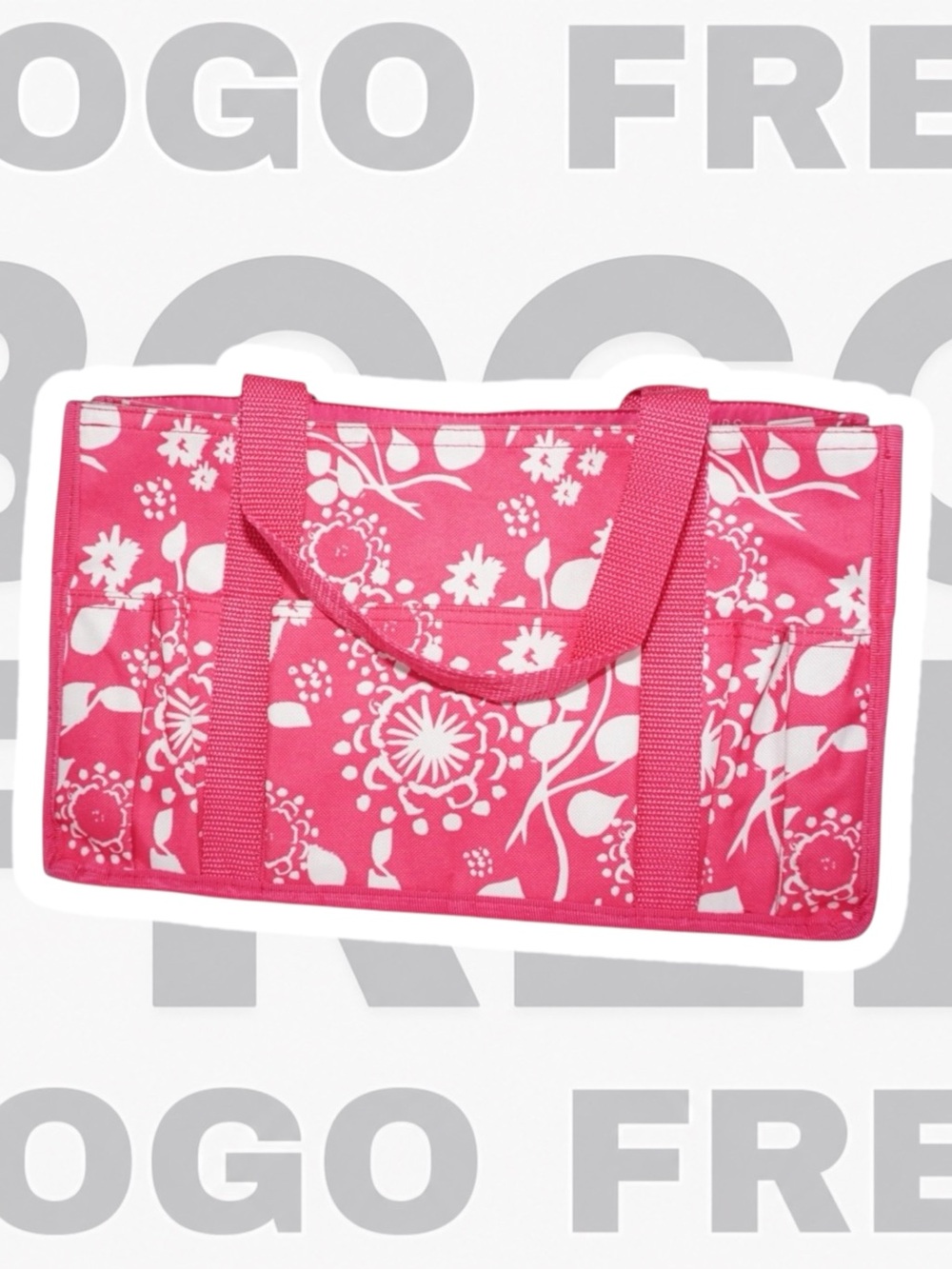 Thirty-one BOGO FREE Keep it Caddy Mini Utility Organizer tote in Pink Paisley